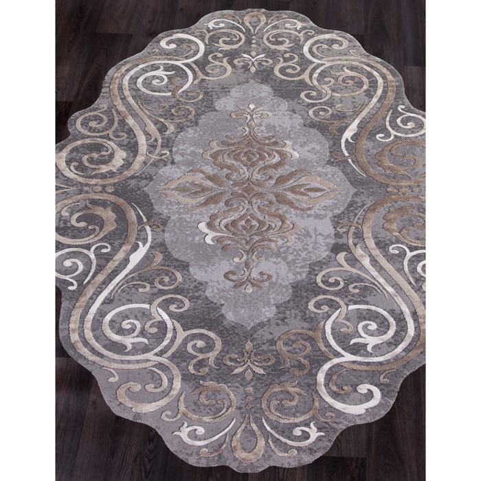 

Ковёр прямоугольный Safir 00858c, размер 156x230 см, цвет grey-brown