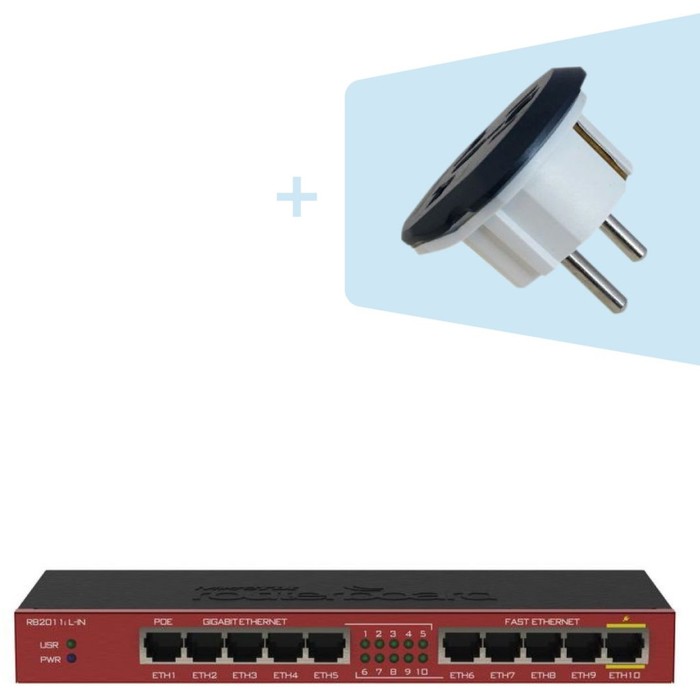 

Коммутатор MikroTik RB2011iL-IN 5x100Mb 5G управляемый