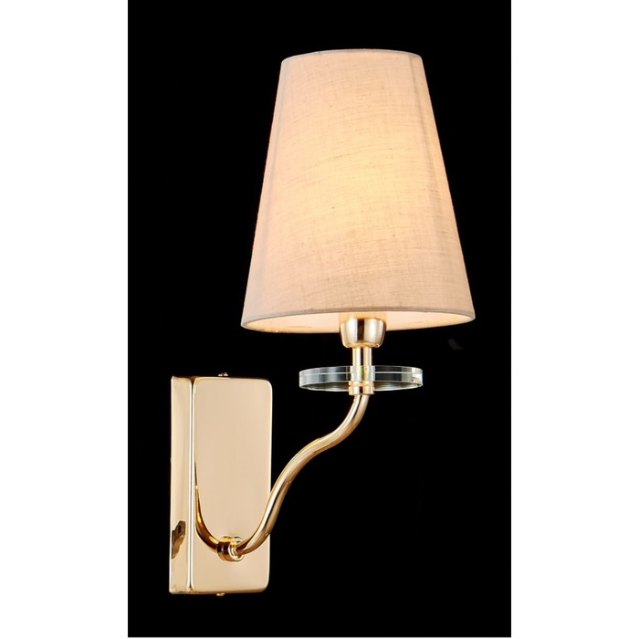 

Бра Crystal Lux, Armando gold 0181/401.1, E14, 1х60 Вт, 37х15 см, цвет золотой