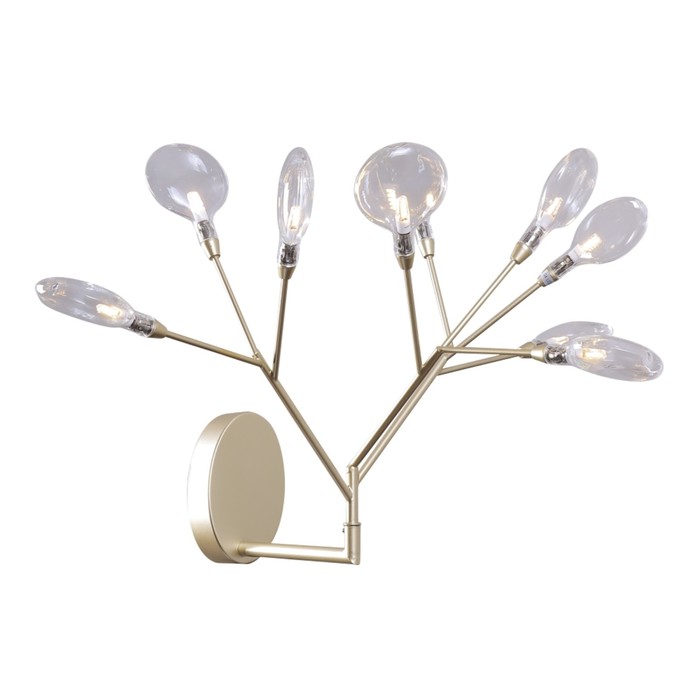 

Бра Crystal Lux, Evita 1692/409, G4, 9х1 Вт, 38х42 см, цвет золотой