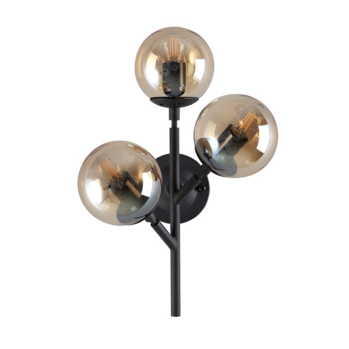 

Бра Crystal Lux, Medea 2420/403, E27, 3х60 Вт, 46х36 см, цвет чёрный
