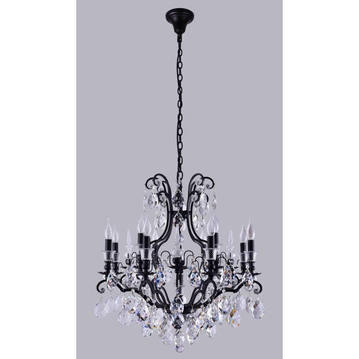 

Люстра Crystal Lux, Magnifico 2310/313, E14, 13х60 Вт, 73х70х70 см, цвет чёрный
