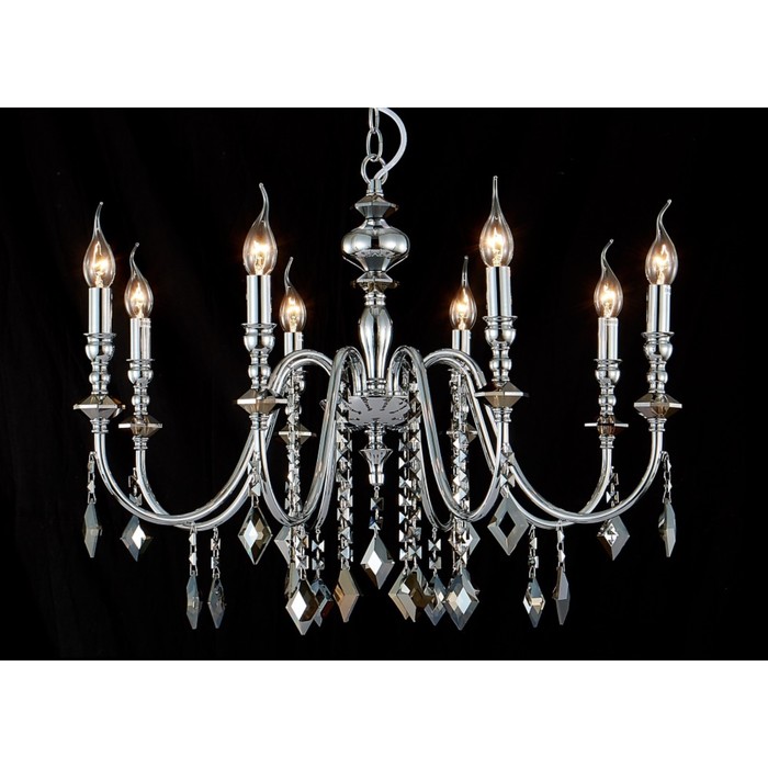 

Люстра Crystal Lux, Mercedes 0950/308, E14, 8х60 Вт, 50х70х70 см, цвет хром