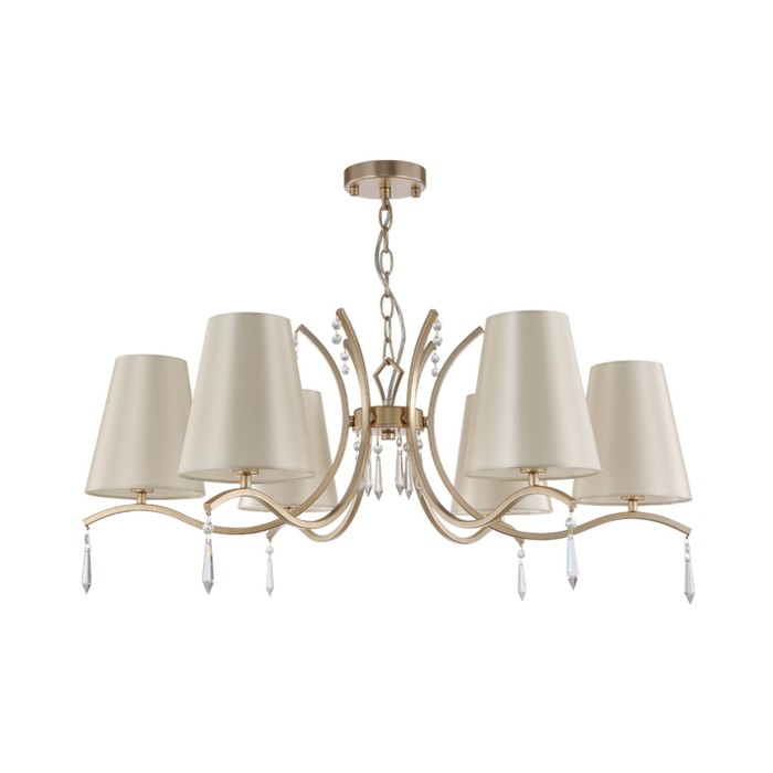 

Люстра Crystal Lux, Renata 3591/306, E14, 6х60 Вт, 40х86х86 см, цвет золотой