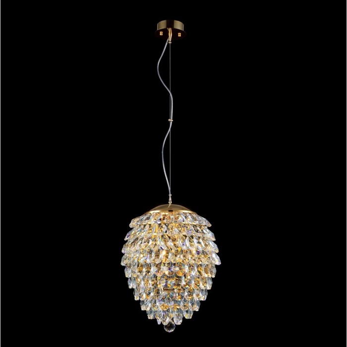 

Светильник подвесной Crystal Lux, Charme 1374/206, G9, 6х40 Вт, 43х30х30 см, цвет золотой