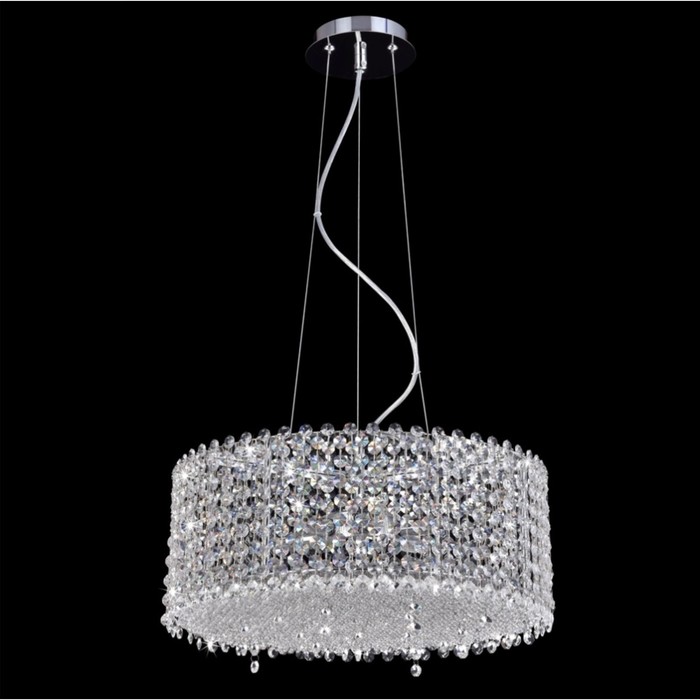

Светильник подвесной Crystal Lux, Eternidat 1660/206, G9, 6х60 Вт, 19х45х45 см, цвет хром
