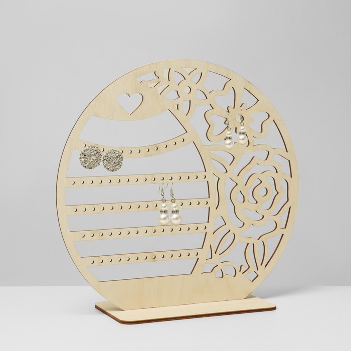 Подставка для украшений «Луна», фанера, цвет бежевый