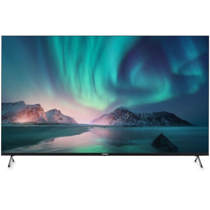 Телевизор LED Hyundai 55 H-LED55BU7006 Android TV Frameless Metal черный 4K Ultra HD 60Hz 1029539 телевизор hyundai h led55bu7006