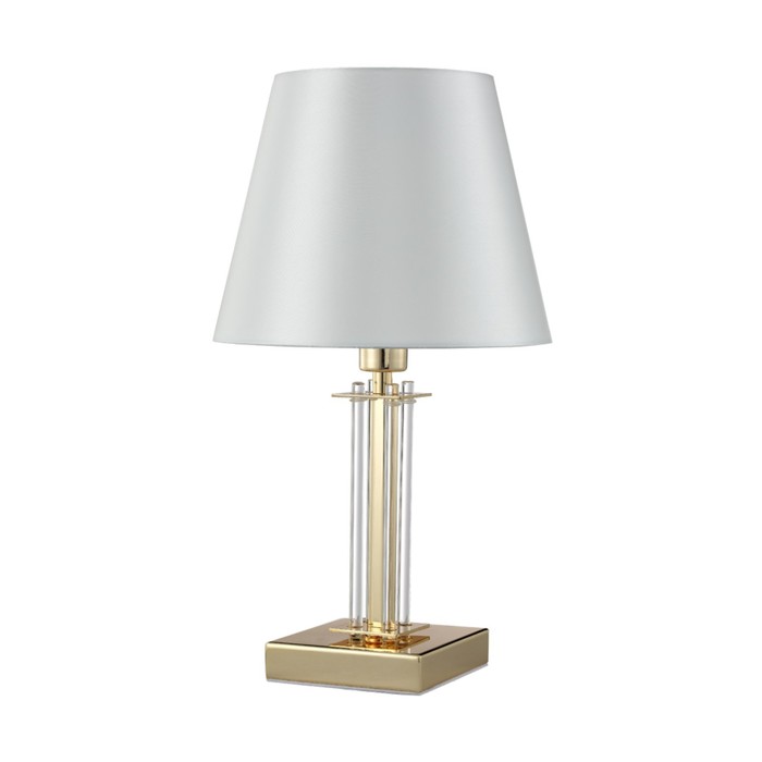 

Настольная лампа Crystal Lux, Nicolas 3401/501, E14, 1х60 Вт, 38,6х24х20 см, цвет золотой