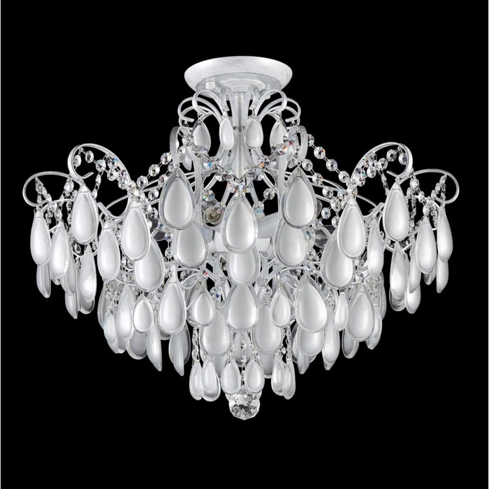 

Светильник потолочный Crystal Lux, Sevilia 2941/106, E14, 6х40 Вт, 44,8х59,2х59,2 см, цвет белый