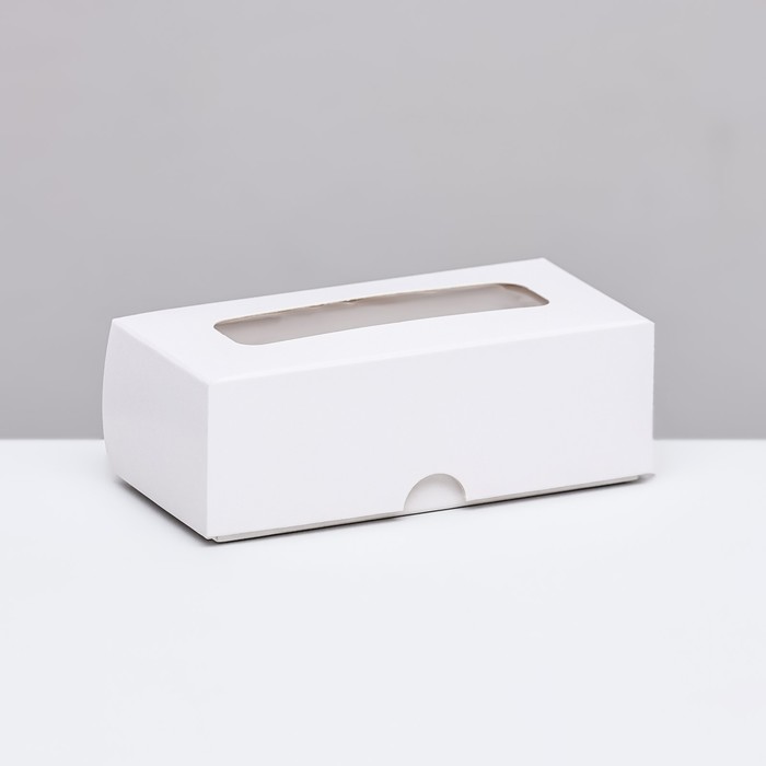 Коробка складная под 2 конфеты, белая, 5 х 10,5 х 3,5 см коробка складная под 3 конфеты крафт 5 х 13 7 х 3 5 см