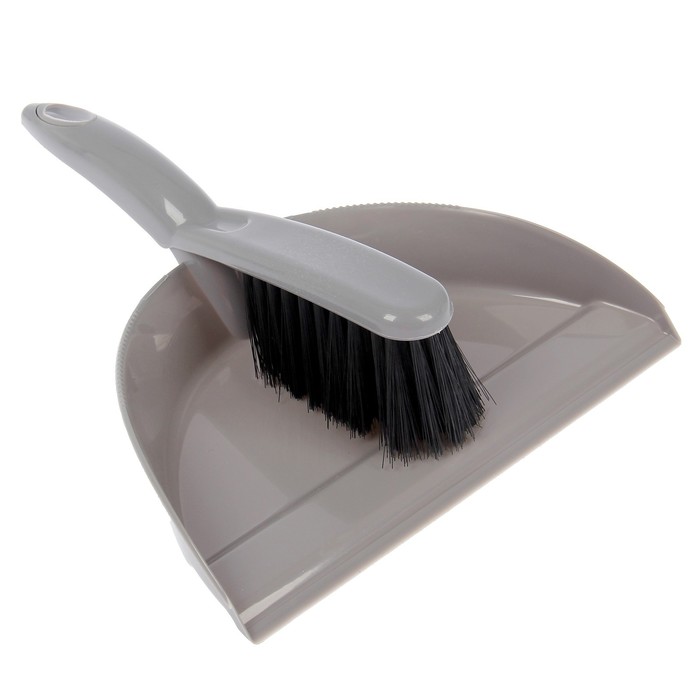 Набор для уборки "Клио", совок и щетка-сметка, цвет МИКС