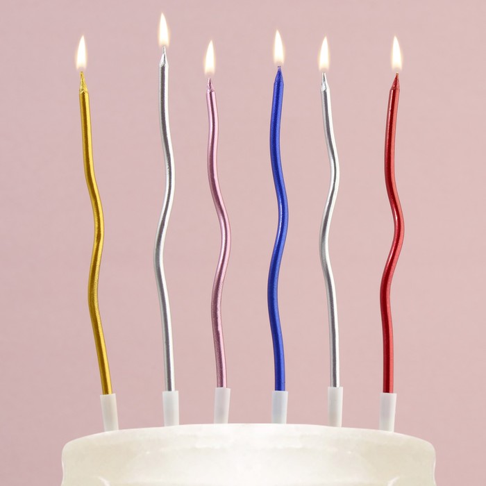 цена Свечи для торта «Для твоего праздника», разноцветные, 10 шт.