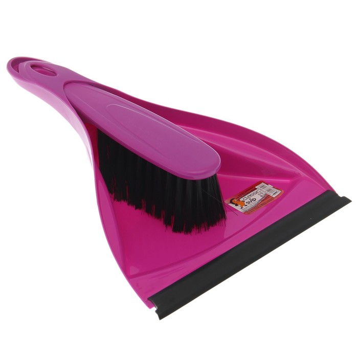 Набор для уборки "Премиум", щетка с совком, цвет МИКС