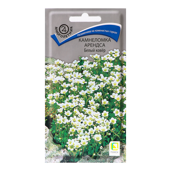 Семена цветов Камнеломка Арендса Белый ковёр, 0,01гр. камнеломка цветочный ковёр
