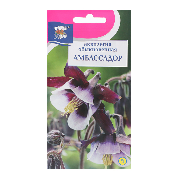Семена цветов Аквилегия Амбассадор, 0,05 г семена цветов аквилегия райские птицы 0 2 г