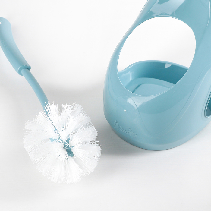 Ерш для унитаза с подставкой "Стиль", цвет МИКС