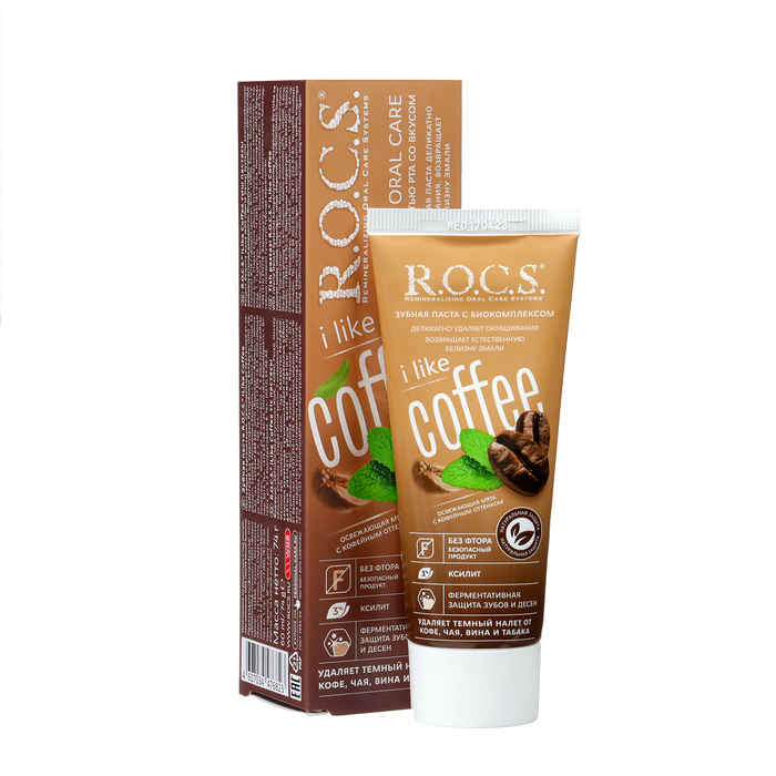 Зубная паста ROCS iLike Coffee 74 г 269₽