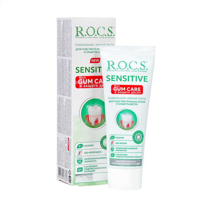 Зубная паста R.O.C.S.SENSITIVE Plus Gum Care, 94 гр