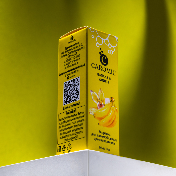 фото Заправка для ароматизаторов caromic banana & vanille, 10 мл
