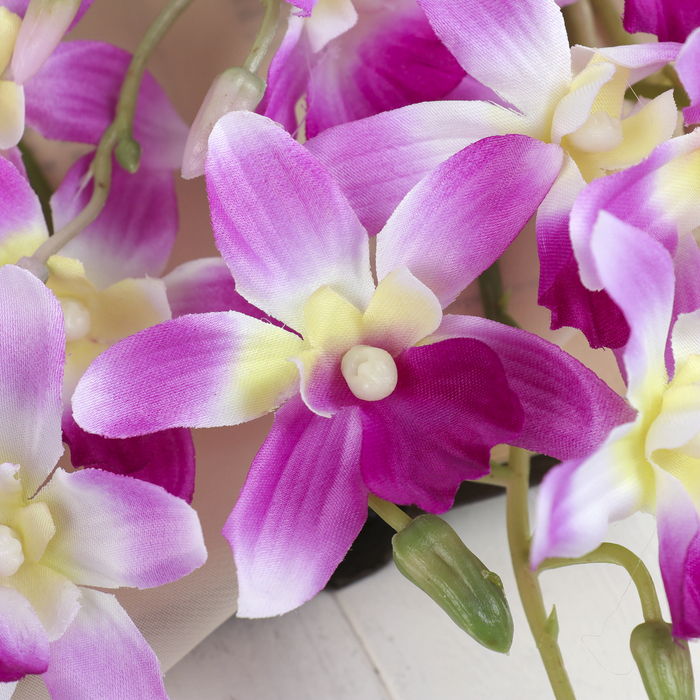 Цветы искусственные "Ветка фиолетовых орхидей"