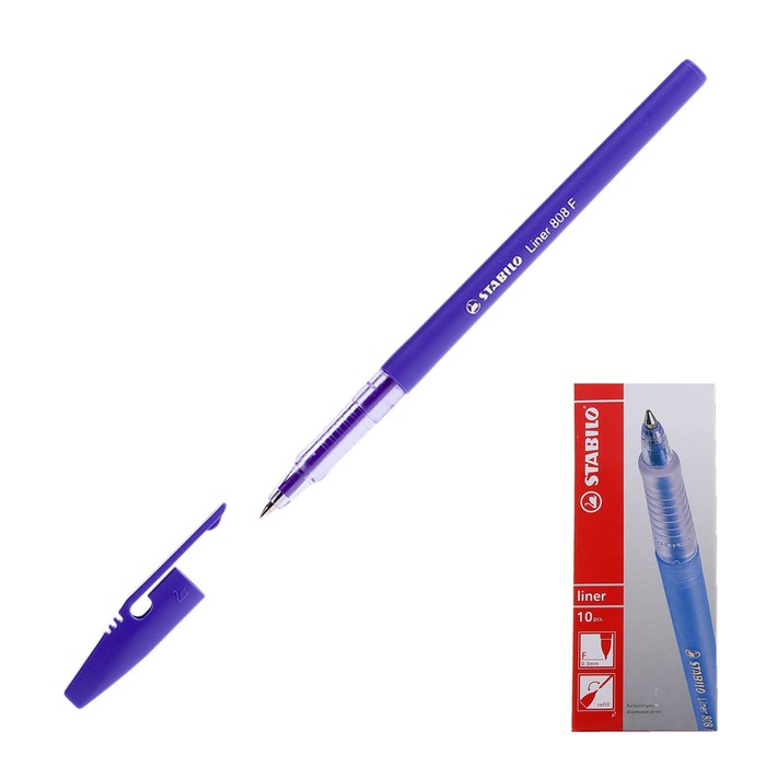 Ручка шариковая Stabilo Liner 808 0.5 мм стержень фиолетовый