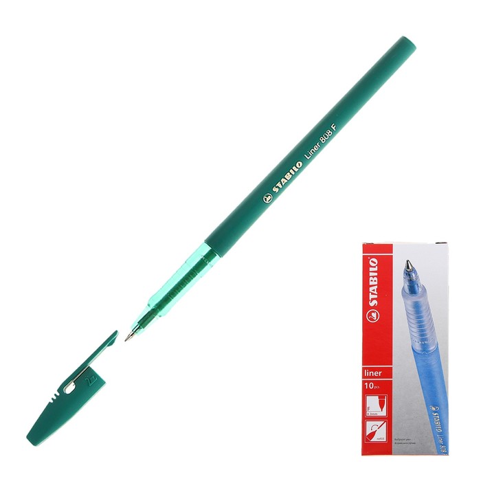 Ручка шариковая Stabilo Liner 808 0.5 мм стержень зелёный