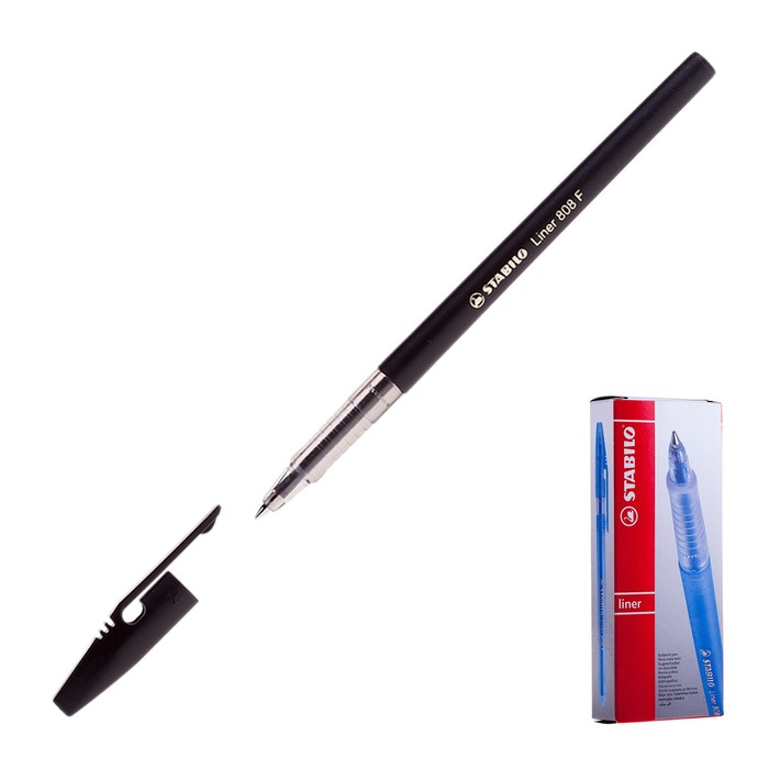 Ручка шариковая Stabilo Liner 808 0.5 мм стержень чёрный