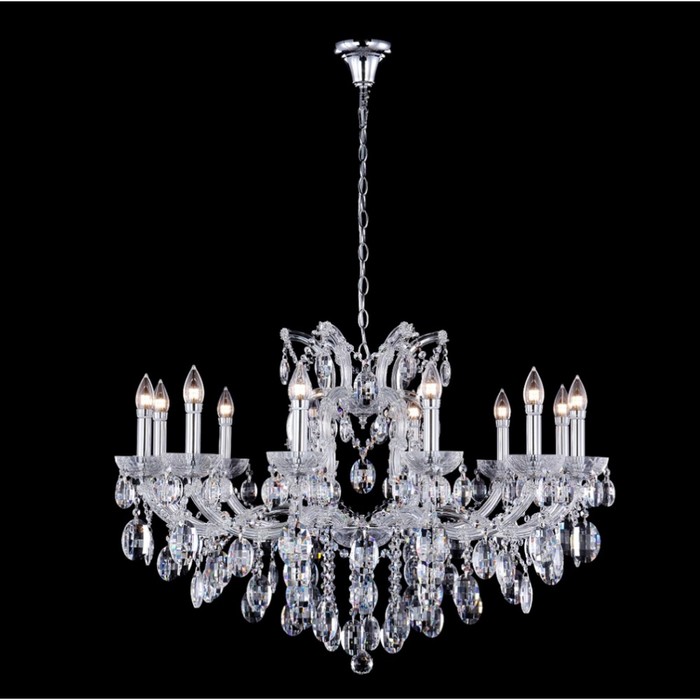

Люстра Crystal Lux, Hollywood 2010/312, E14, 12х40 Вт, 65х90х90 см, цвет хром