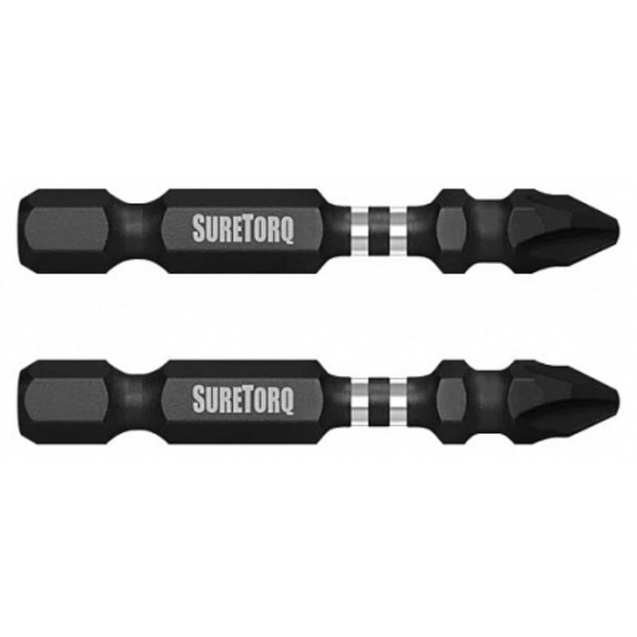 Биты SureTorq 0312-1002RU, сталь S2, ударные, PH2 х 50 мм, 10 шт. биты suretorq 0142 0240ru сталь s2 ударные t40 х 50 мм 2 шт