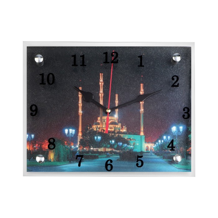 часы настенные серия город мечеть кул шариф 20х25 см Часы-картина настенные, серия: Город, Мусульманские, 20х25 см
