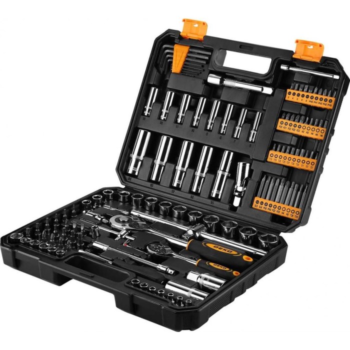 цена Профессиональный набор инструментов для авто DEKO DKAT121 в чемодане, 121 предмет
