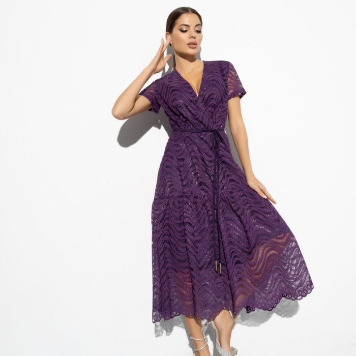 Платье женское «Роскошь в деталях», размер 46