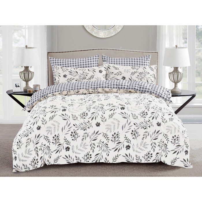 

Постельное бельё 2 сп Pure Cotton, размер 200x220 см, 175x215 см, 70x70 см - 2 шт