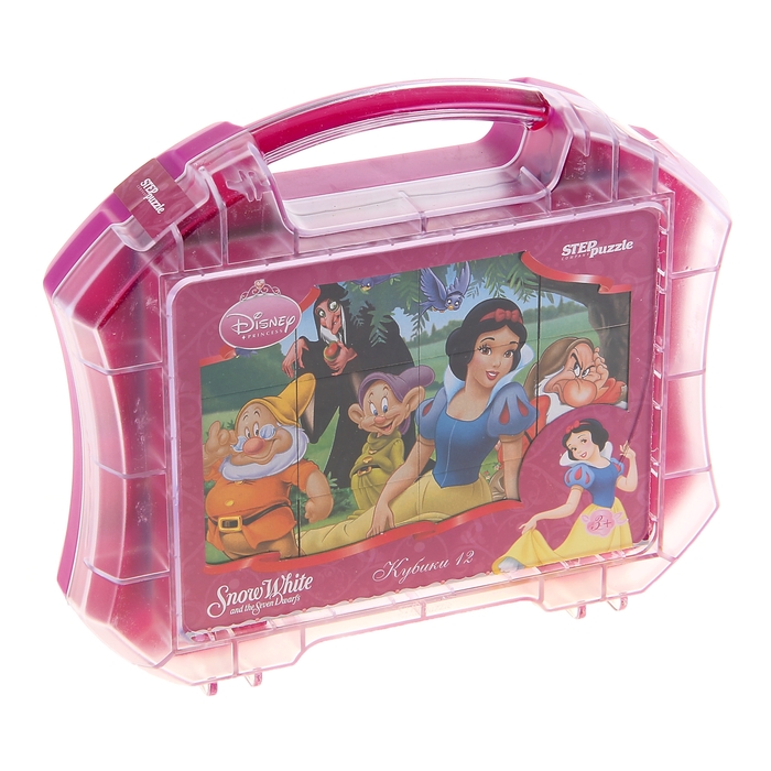 Кубики "Белоснежка и семь гномов", 12 штук