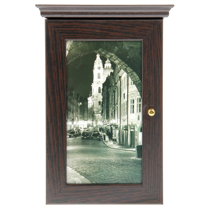 Ключница "Ночные переулки" венге