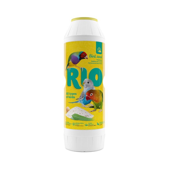 RIO Гигиенический песок для птиц, 2 кг versele laga песок с ракушечником для птиц kristal 5 кг
