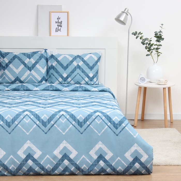 

Постельное бельё 2 сп Экономь и Я Zigzag, 173х215см, 175х214см, 50х70см-2шт, микрофибра, 60г/м2