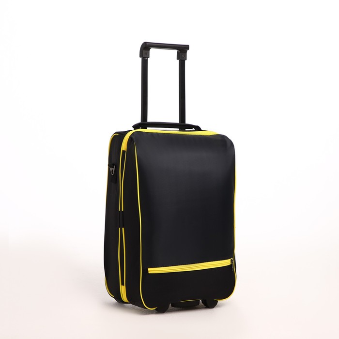 фото Чемодан детский малый 20", цвет чёрный/жёлтый sacvoyage