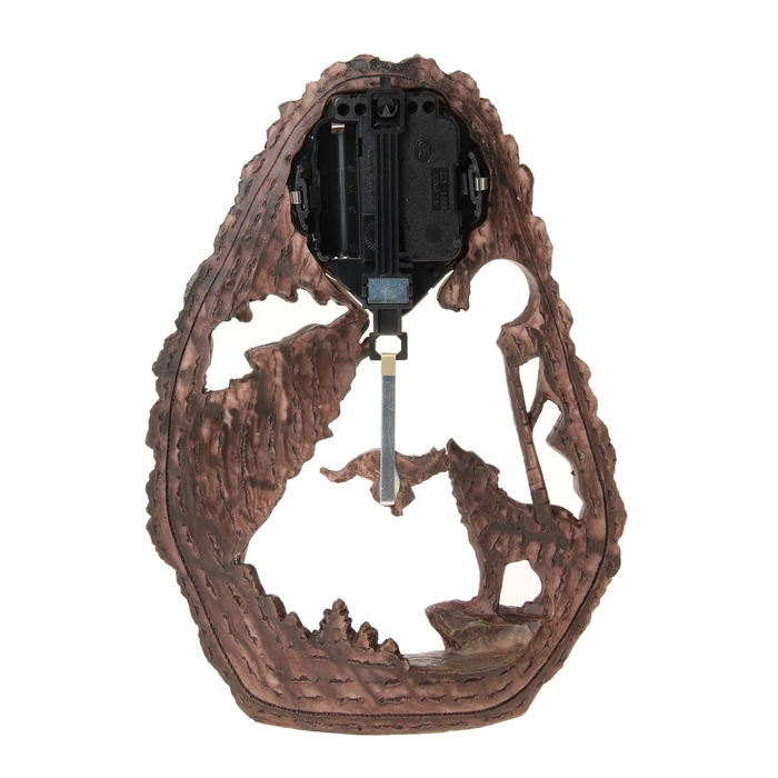 Часы настольные "Волчья стая"