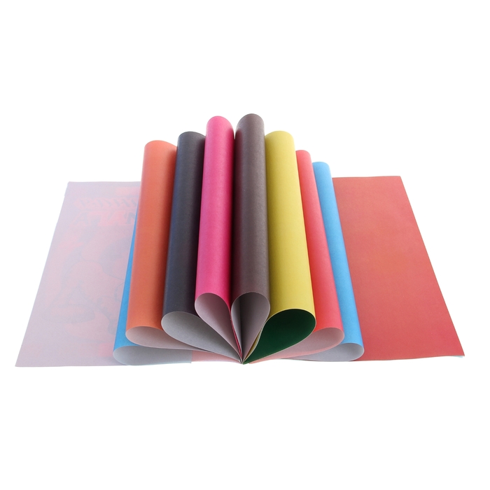 Бумага цветная А4, 16 листов, 8 цветов "Собачка", газетная