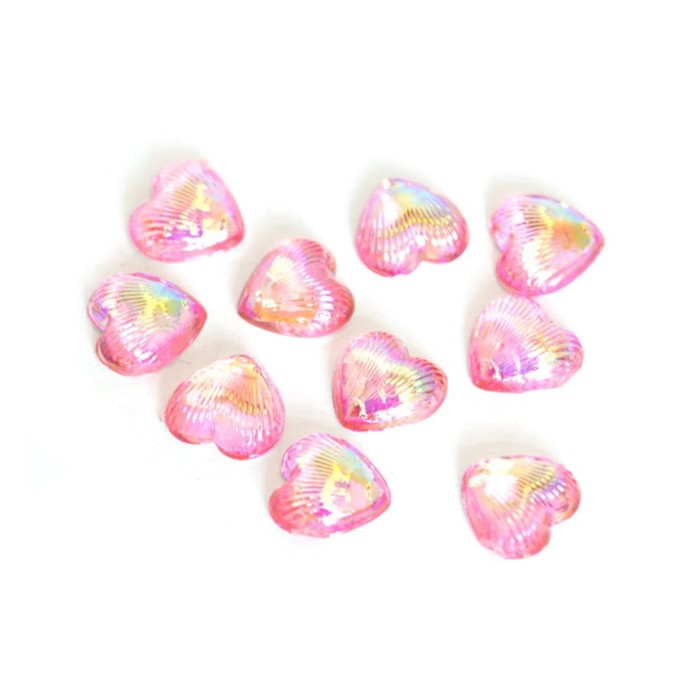 

Дизайн пластиковый TNL «Сердце», розовый, 10 шт