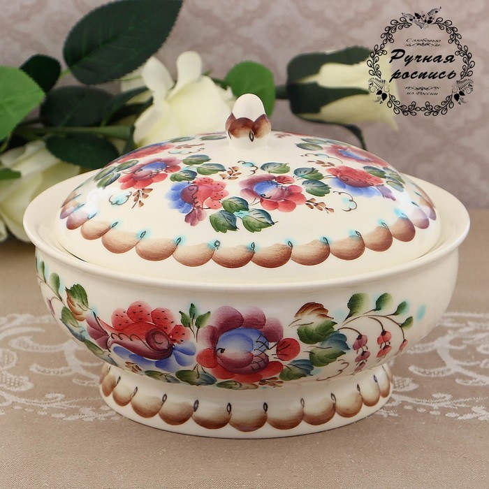 Миска "Аксинья" с крышкой