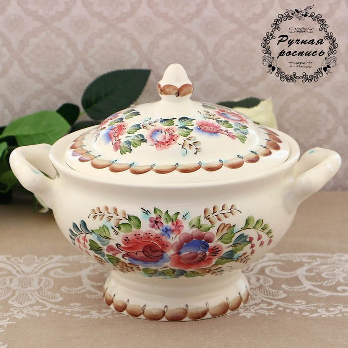 Супница "Аксинья" с крышкой