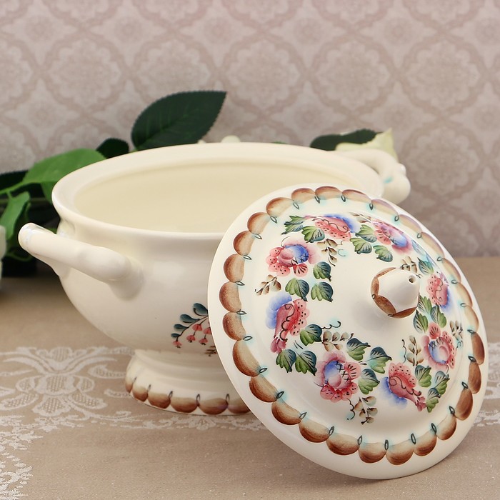 Супница "Аксинья" с крышкой