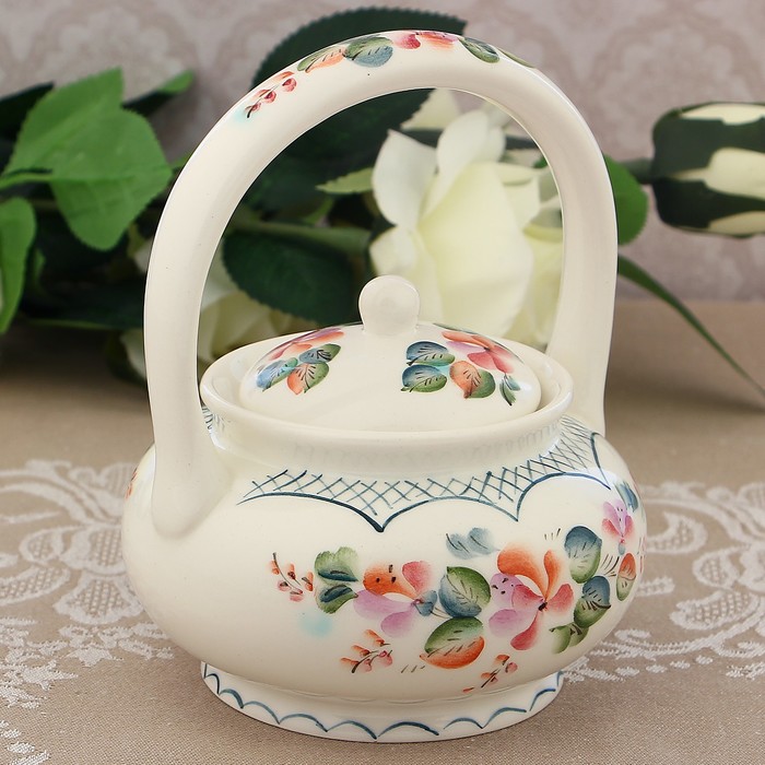 Сахарница "Утренние цветы" с крышкой