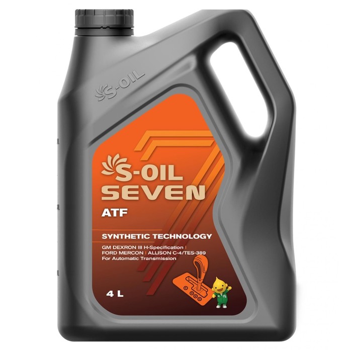 Трансмиссионное масло S-OIL 7 ATF III , 4 л