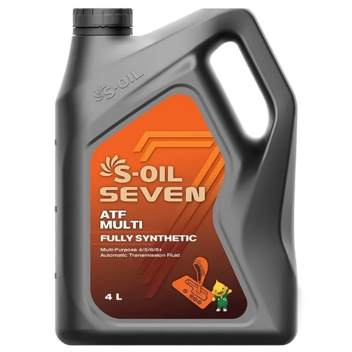 Трансмиссионное масло S-OIL 7 ATF MULTI, 4 л масло трансмиссионное bardahl atf multi 7 gear синт 5 л