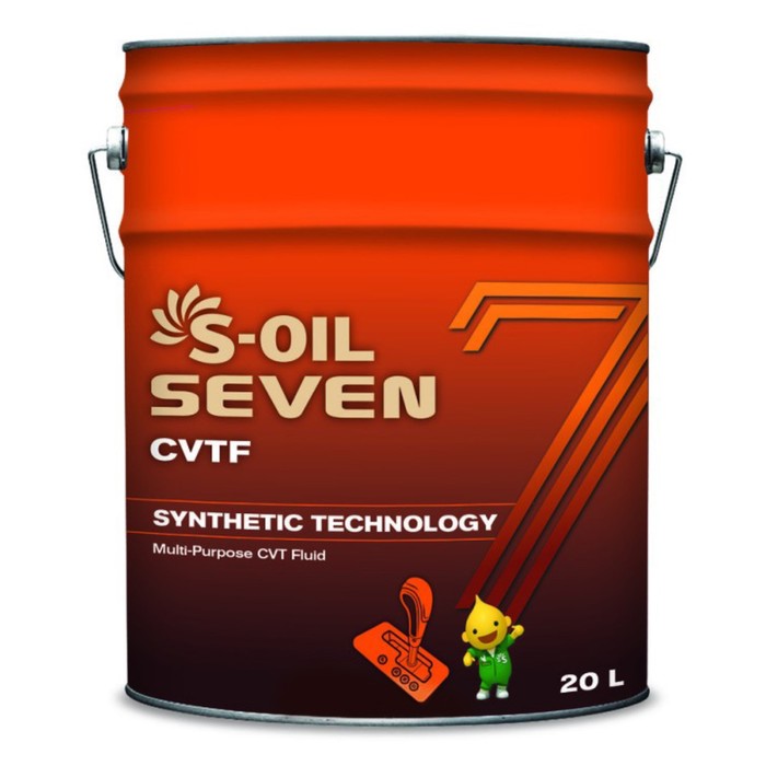 Трансмиссионное масло S-OIL 7 CVTF, 20 л масло трансмиссионное s oil cvtf синтетическое 1 л