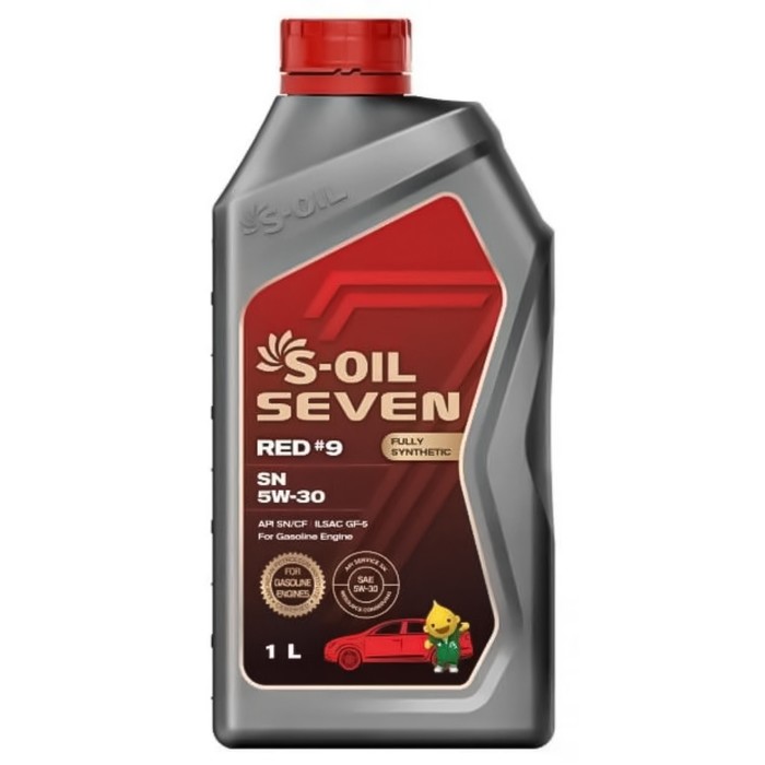 фото Автомобильное масло s-oil 7 red #9 sn 5w-30 синтетика, 1 л s-oil seven